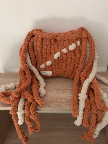 Fluffy&Soft -sac fait main à franges.